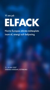 Utställarbanner Elfack 2027